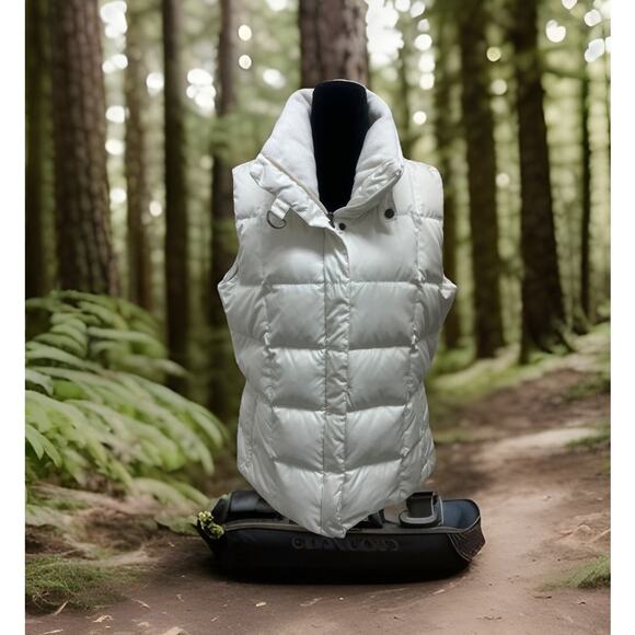 Premium Goose Down 700 Fill Quilted L Puffer Vest Eddie Bauer Hiking Skiing - Picture 1 of 10